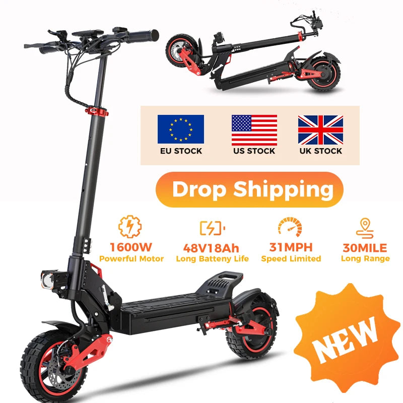 FREEBOY USA WAREHOUSE E-scooter Long Range, High Speed - New Adult Folding Electric Scooter