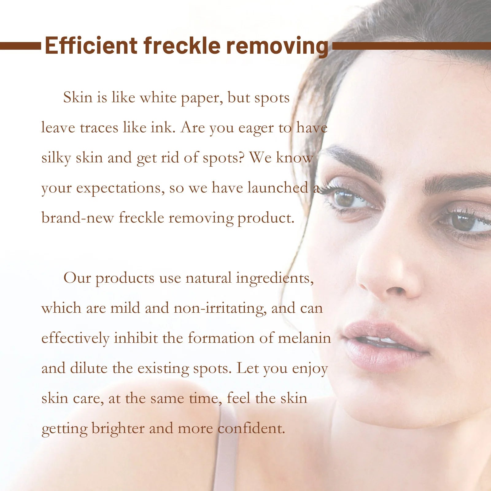 Whitening Freckle Serum Dark Spots Remover Lightening Melasma Melanin Fade Pigmentation Brighten Hydrating Nicotinamide Essence
