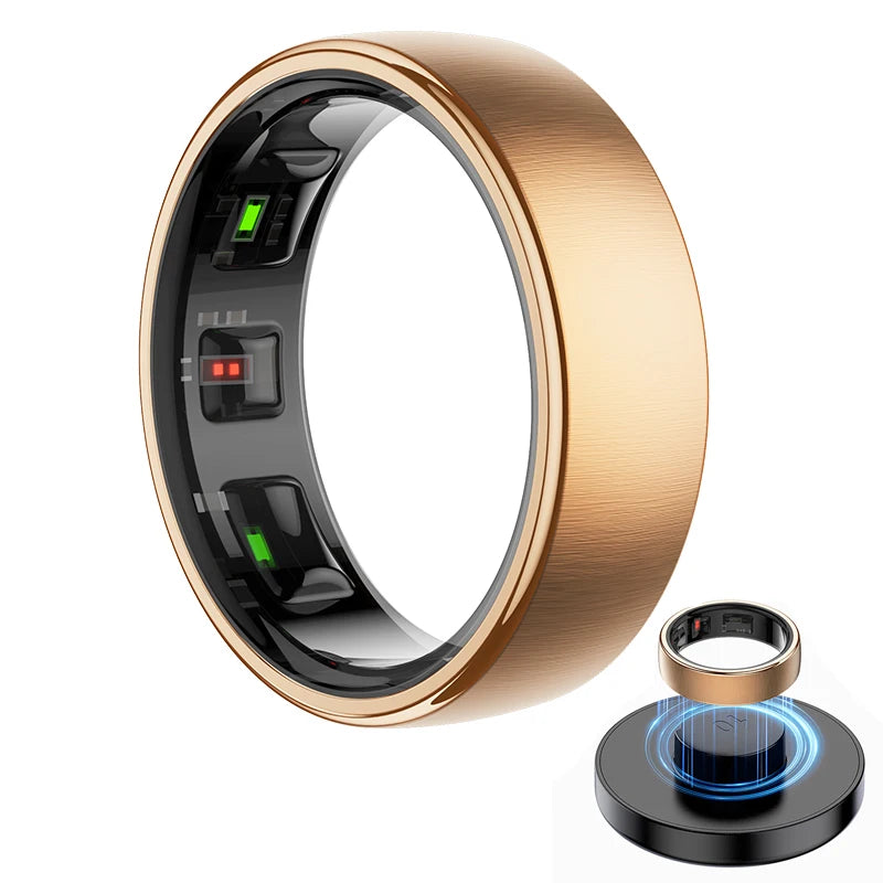 Smart Ring R10 Waterproof Health Monitor Men & Women Ring Health & Sleep Monitor Smart Rings Multi-sport Modes QRing APP