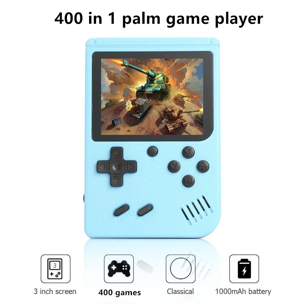 Portable Retro Handheld Gaming System 8 Bit 3.0 Inch Color LCD Screen Games - 400 In 1 MINI Games