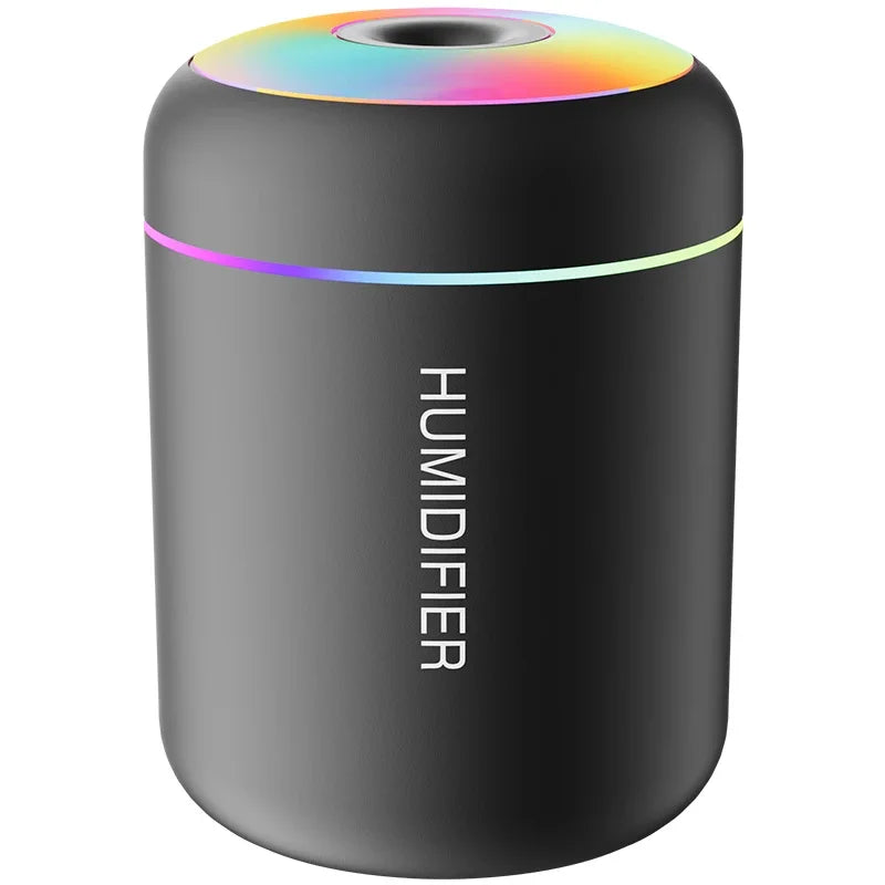 Aromatherapy - 180mL Mini Air Humidifier - USB Electric Aroma Diffuser, Essential Oil Purifier, Mist Lights for Car, Home, or Bedroom